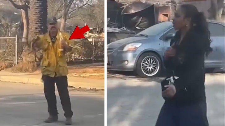 L.A. Firefighters Cease Suspected Looters, Captured on Dramatic Video