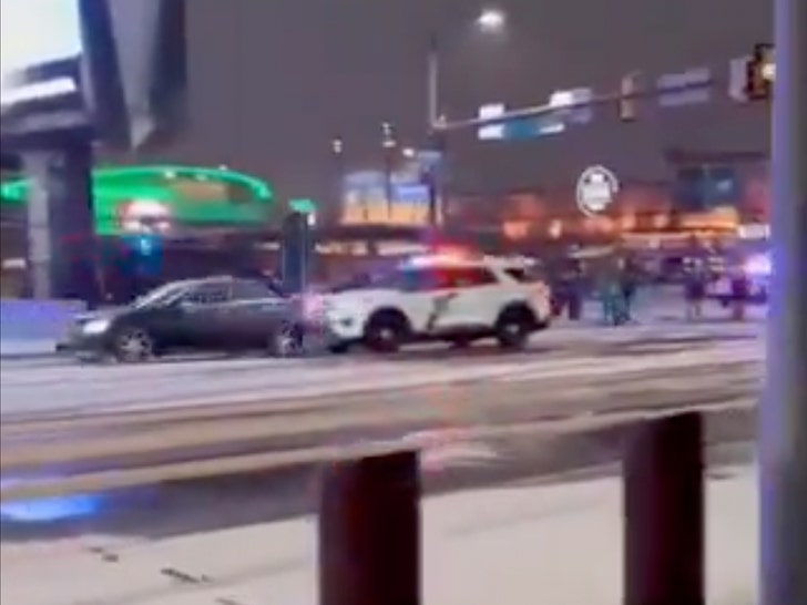 Philadelphia Driver Slams Into Cop Automobile In Wild Scene Exterior Of Eagles’ Playoff Recreation