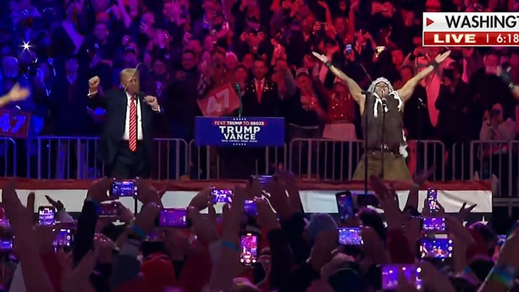 Donald Trump Dances with Village Individuals Throughout Victory Rally