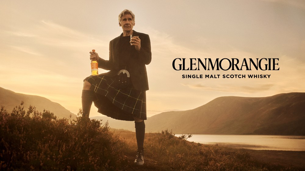 Harrison Ford Wears Kilt in New Glenmorangie Whiskey Advert Marketing campaign
