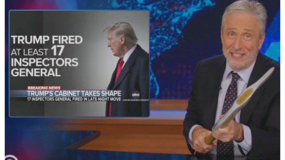 Jon Stewart Slams Democrats For Panicking About Trump’s Government Orders