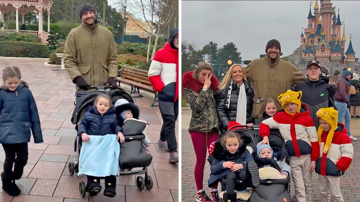 Tyson Fury Goes To Disney With Spouse, 7 Children After Boxing Retirement