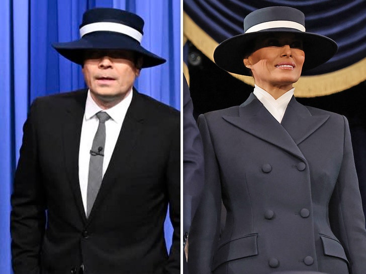 Jimmy Fallon Mocks Melania Trump for Carrying ‘Hamburglar’ Hat At Inauguration