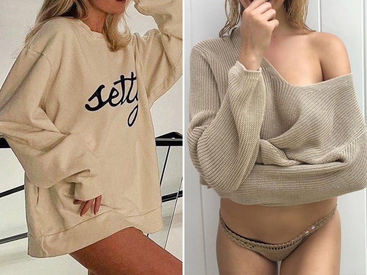 Can You Guess These Babes in Huge Sweaters for Nationwide Sweater Day?