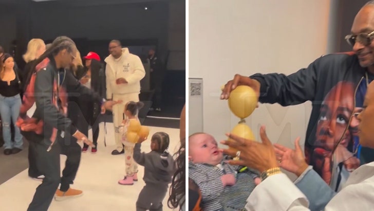 Snoop Dogg Dances With Grandchildren at Launch Occasion, On Video