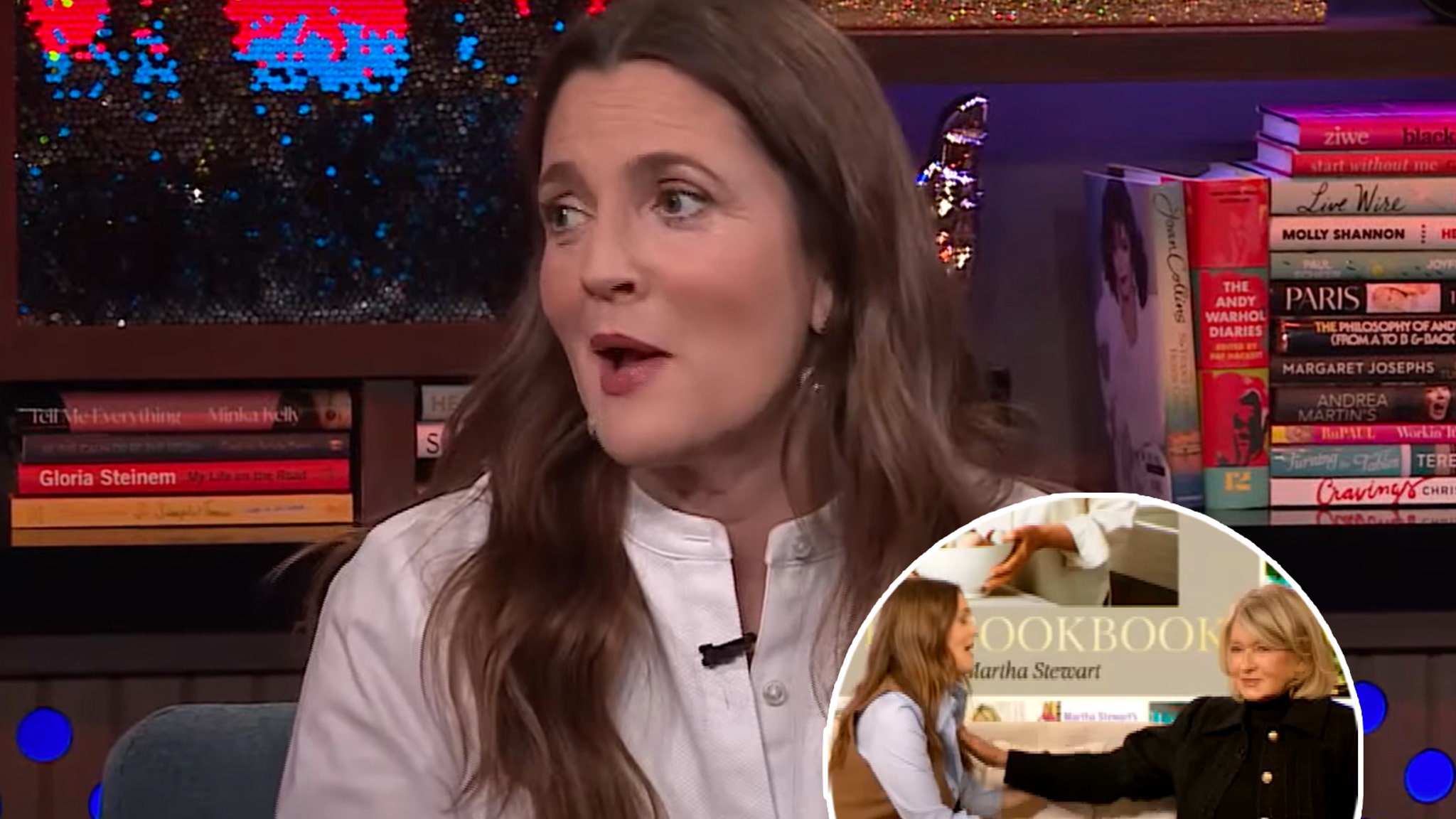 Drew Barrymore Addresses Martha Stewart Interview Second, Getting Shut with Friends