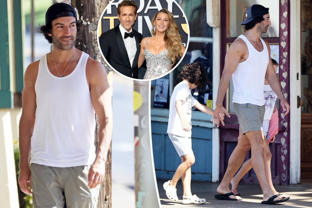 Justin Baldoni grabs lunch together with his household forward of Blake Energetic and Ryan Reynolds’ look at ‘SNL 50’