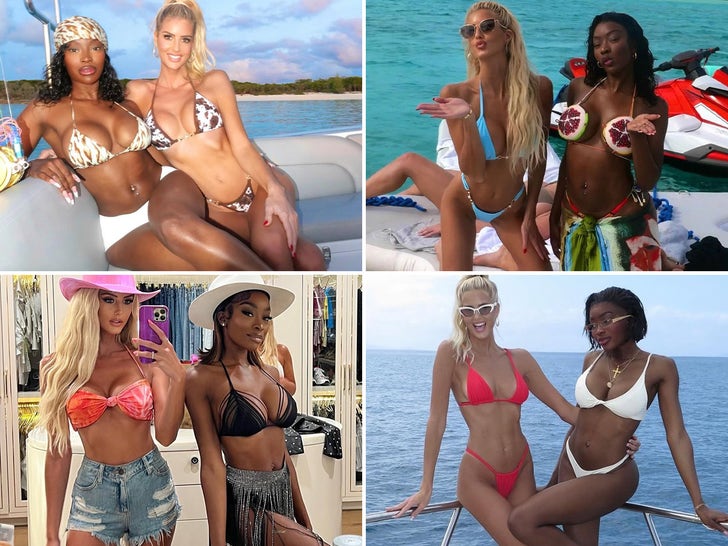 Emma Hernan & Chelsea Lazkani Sizzling Besties in Bikinis for Galentine’s Day!