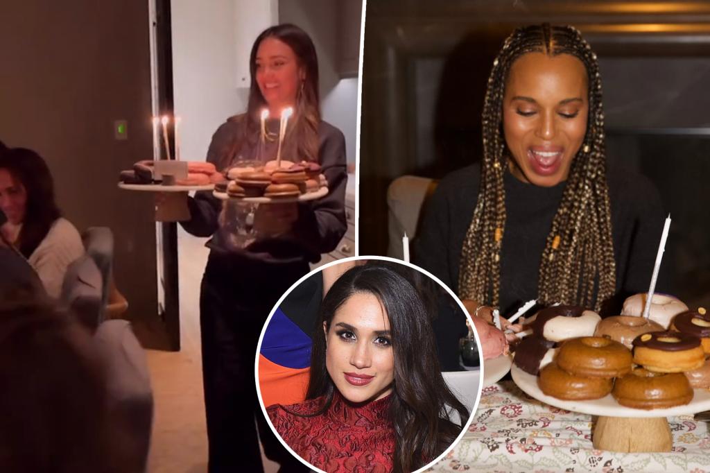 Meghan Markle and Jessica Alba get religious at Kerry Washigton’s birthday