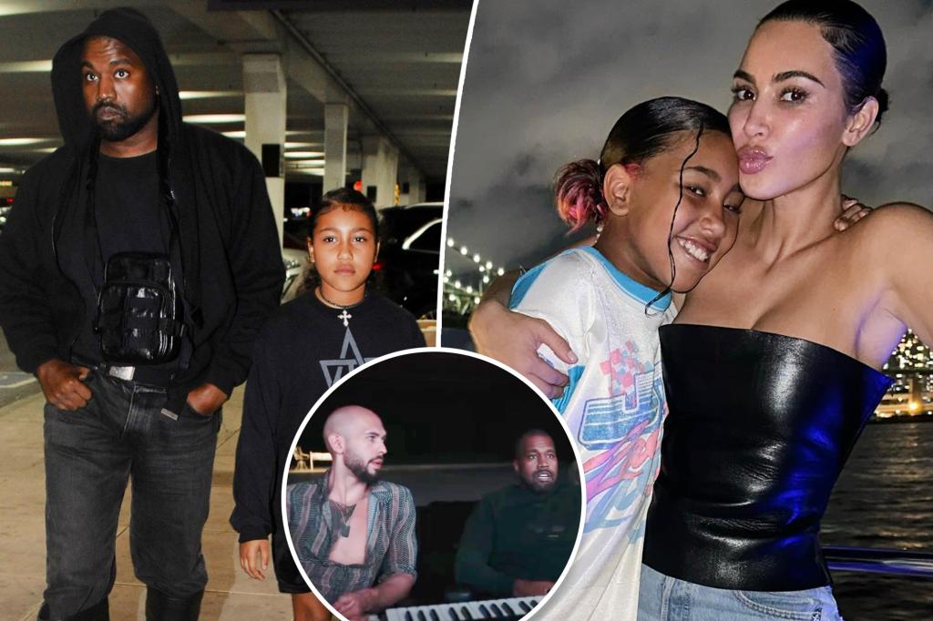 Kim Kardashian ended North’s go to with Kanye West over Andrew Tate