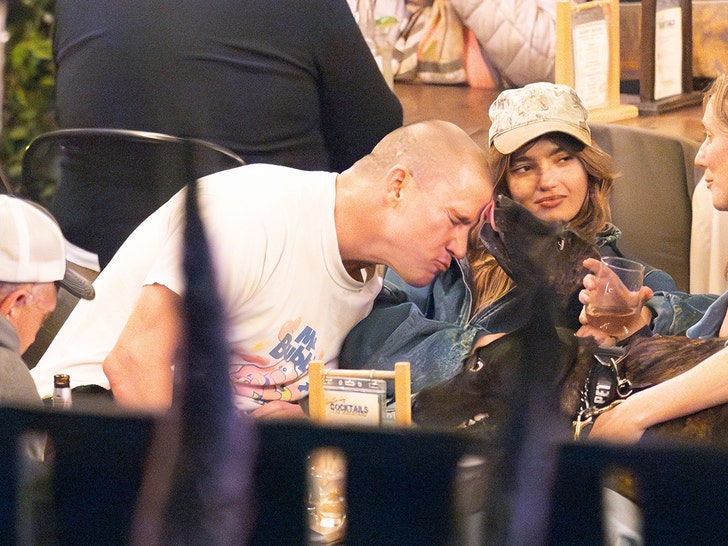 Channing Tatum and Inka Williams Seize Dinner Along with Buddies, Canine