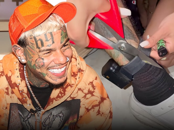 Tekashi 6ix9ine Celebrates Reducing Off His Ankle Monitor With New Music