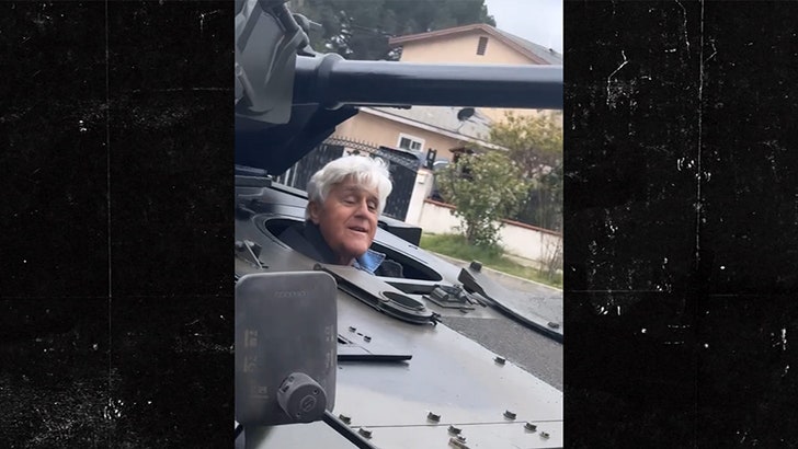 Jay Leno Drives Tank Down Metropolis Avenue, on Video