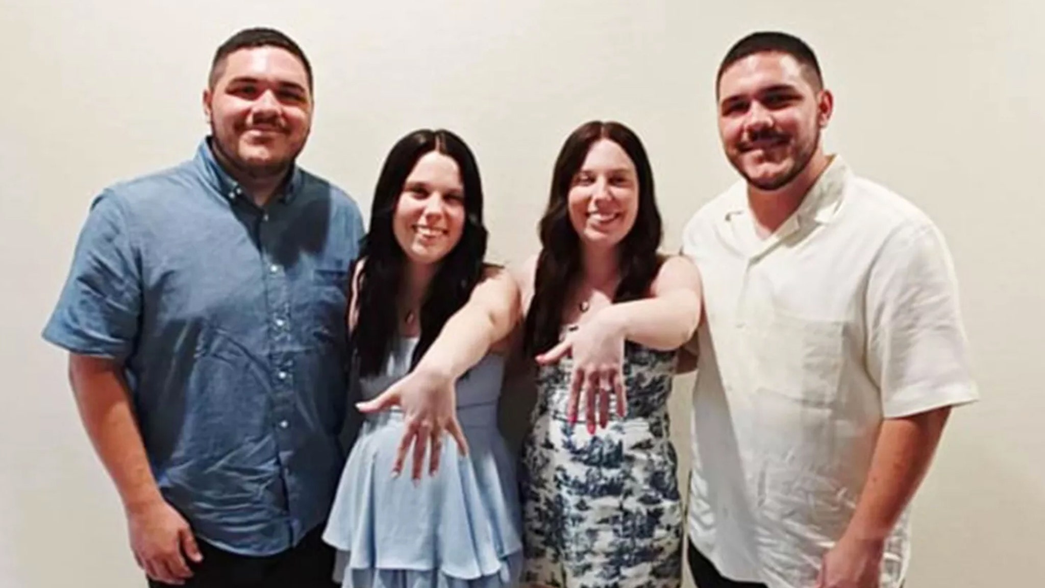 Similar Twin Brothers Marry Twin Sisters in Double Marriage ceremony, Honeymoon Collectively