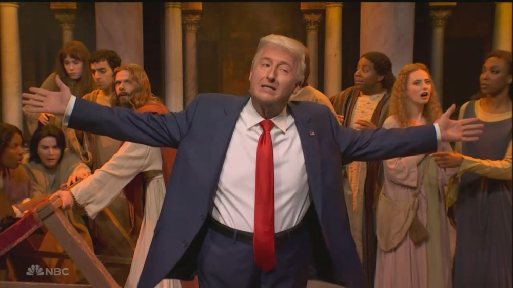 Donald Trump Crashes Jesus’ Easter With Tariffs in Chilly Open