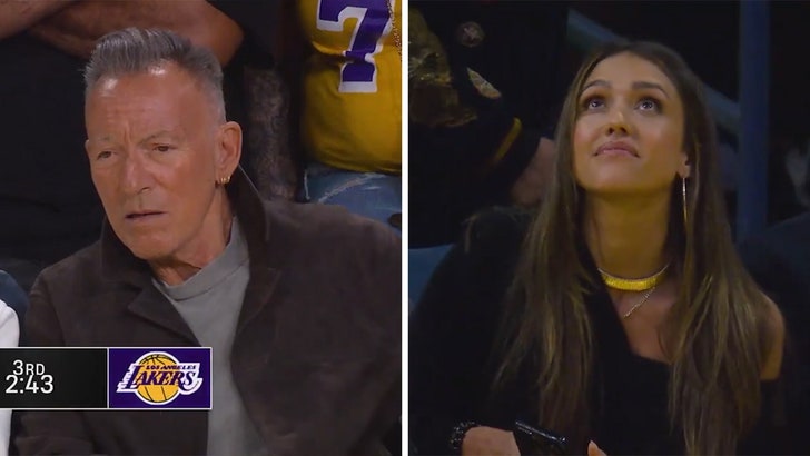 Bruce Springsteen, Jessica Alba Amongst Celebs at Lakers Sport