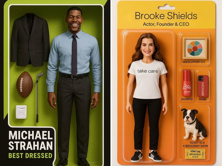 Well-known Collectible figurines … Celebs Tackle the Viral A.I. Field Doll Pattern