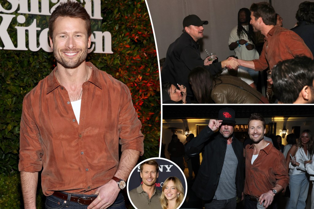 Glen Powell events with Leonardo DiCaprio, Tobey McGuire and extra amid Sydney Sweeney relationship rumors