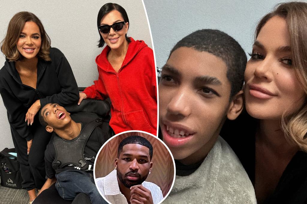 Khloé Kardashian helps Tristan Thompson’s disabled brother, Amari, at dance recital