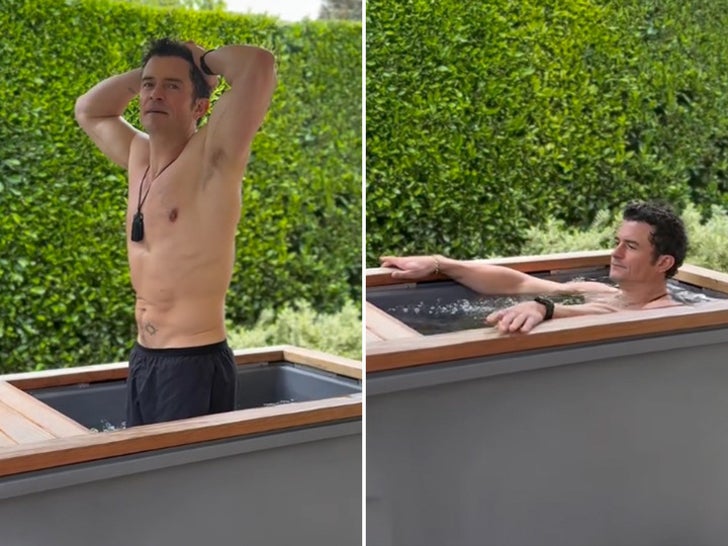 Orlando Bloom Heats Up With Scorching Bod In Chilly Plunge … Health Friday!