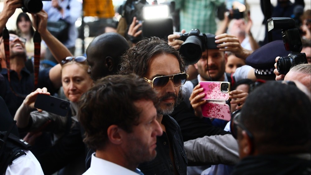 Russell Model Arrives at London Courtroom for Rape Cost Listening to
