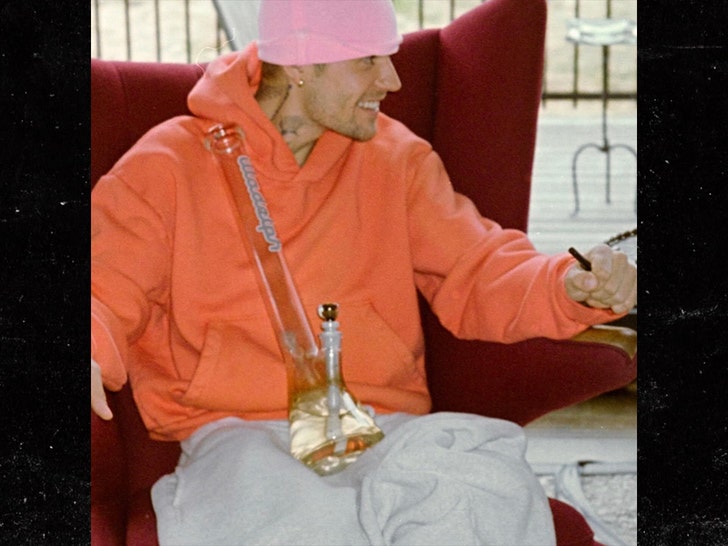 Justin Bieber Smiles With a Bong Whereas Creating Music in Iceland