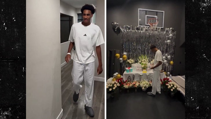 Alijah Arenas Welcomed Again House With Items, Flowers