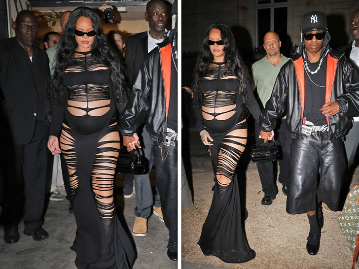Rihanna and A$AP Rocky Convey Son Riot to Runway Present, Then Go Clubbing