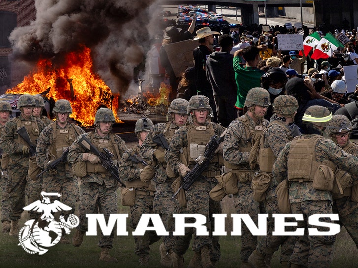 700 Marines Deployed to L.A. After Days of Public Protests In opposition to ICE Raids