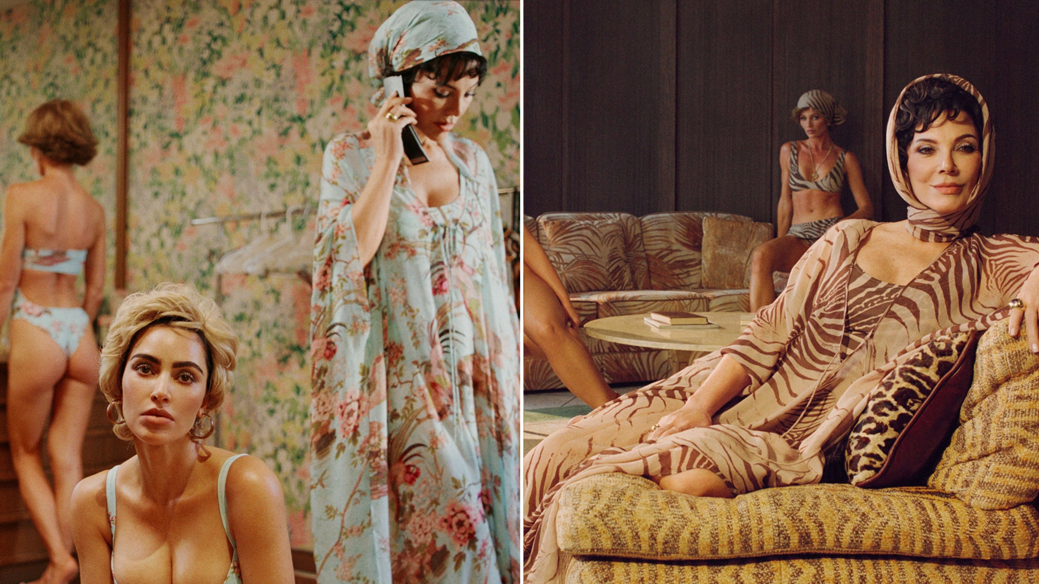 Kim Kardashian & Kris Jenner Star In SKIMS x Roberto Cavalli Marketing campaign