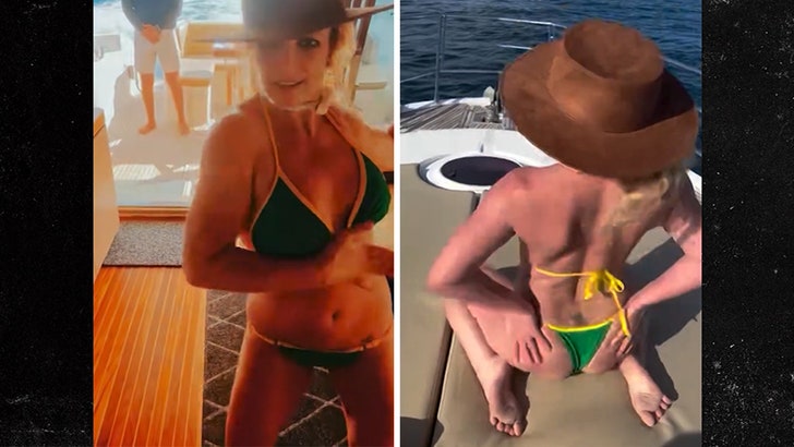 Britney Spears Sizzles in a Tiny Bikini Whereas Dancing on a Boat, on Video
