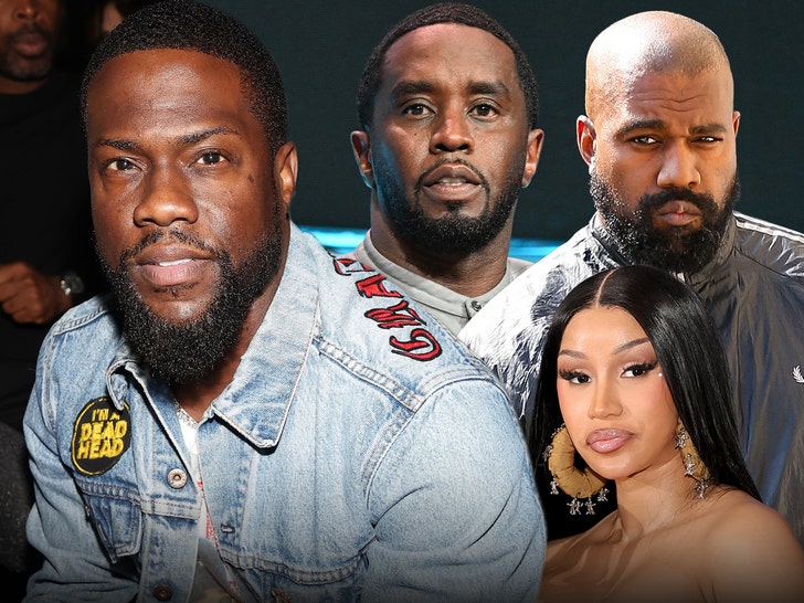 Kevin Hart Jokes About Diddy, Cardi B and Kanye at BET Awards