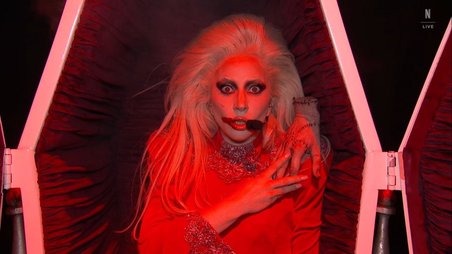 Woman Gaga Does Wednesday Dance at Netflix Tudum, Sings Abracadabra