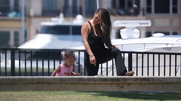 Diddy’s Child Mom Dana Tran Stretches with Toddler Daughter After Scary Sickness