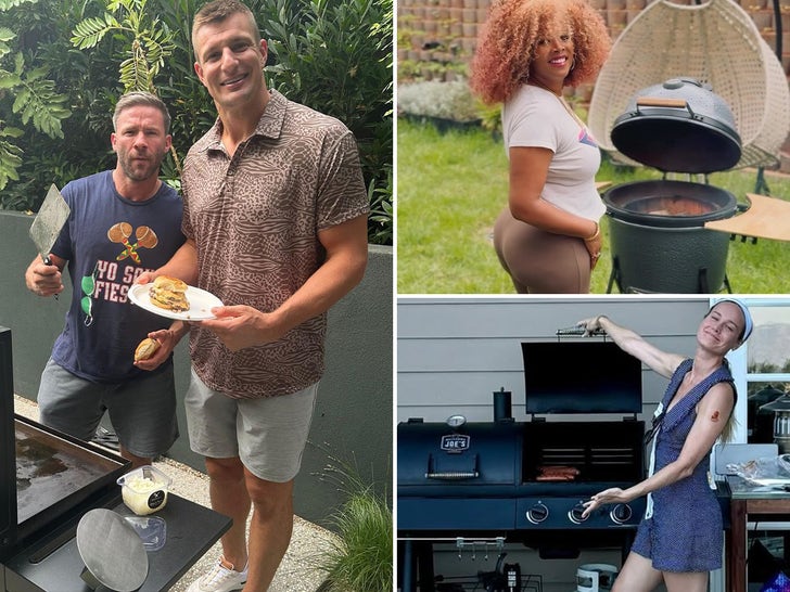 Celebs Flashing Their Grills … Rob Gronkowski, Brie Larson, Extra!