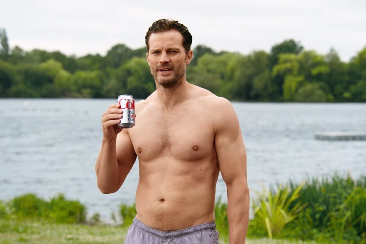 Jamie Dornan strips down for Diet Coke – Socialite Life